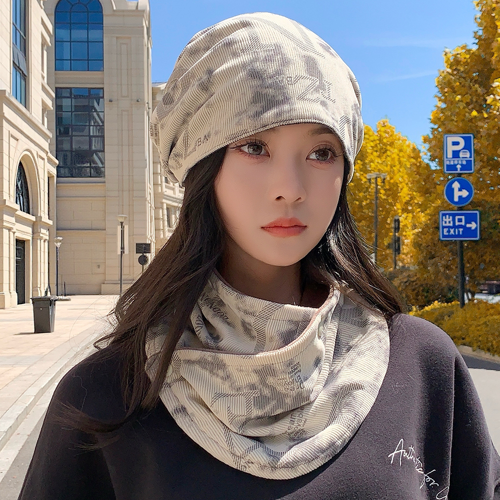 脖套女冬天保暖围脖帽子女款百搭