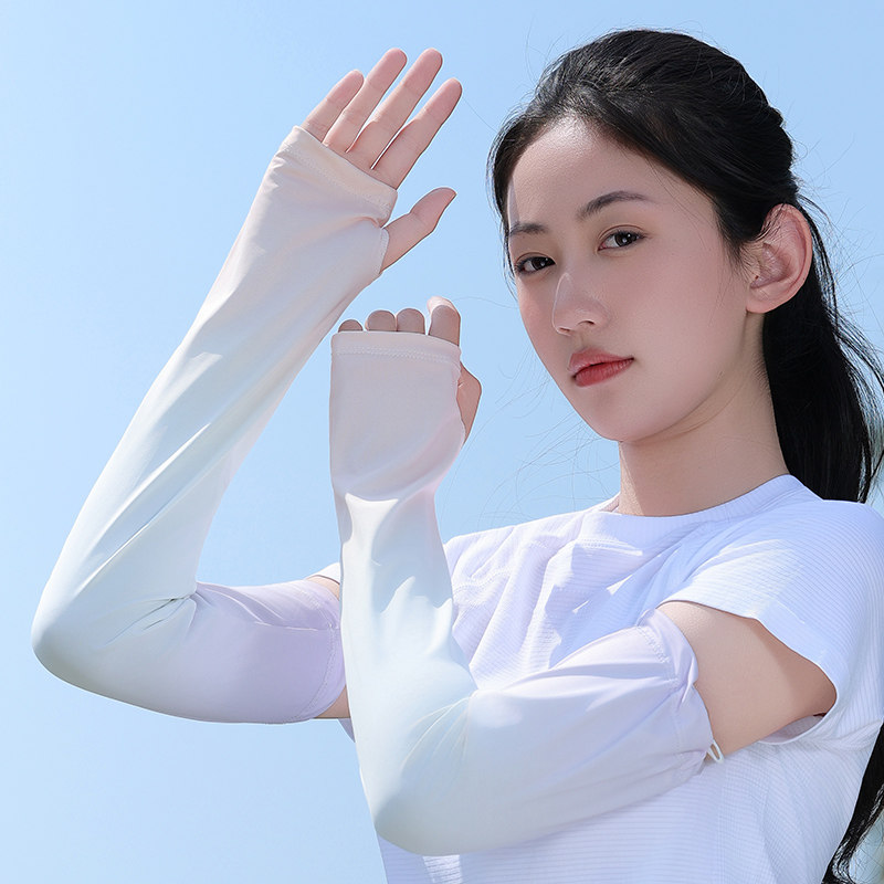 渐变冰丝防晒袖套女士韩版护手臂