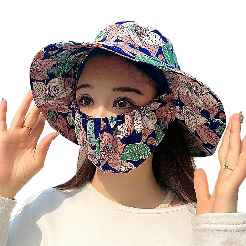 夏季防晒遮阳帽下地口罩骑行