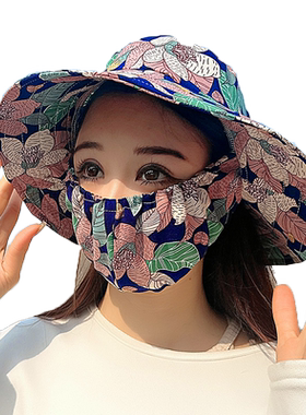 夏季防晒遮阳帽下地口罩骑行