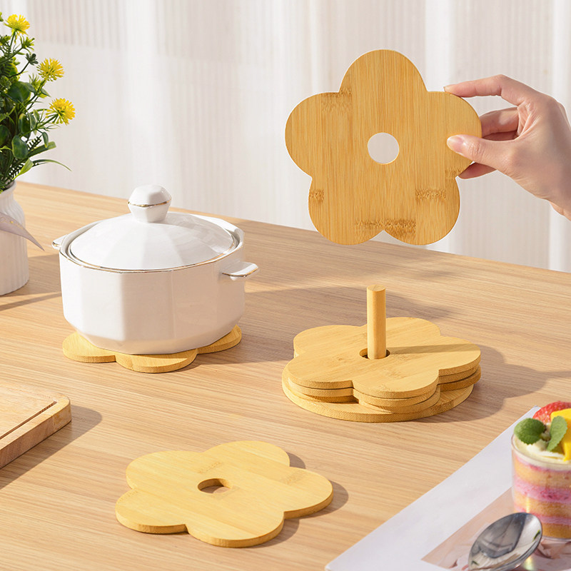 实木隔热垫家用防烫餐桌垫圆形砂锅垫杯垫碗垫盘子垫菜垫子防热垫