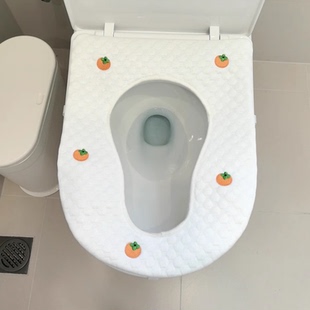 冰豆豆母子马桶套垫家用坐便器四季 冰丝葫芦形马桶套夏季 毛绒坐垫