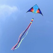 风筝尾巴配件风筝挂件飘尾运动特技尾巴立体流苏尾彩色飘带