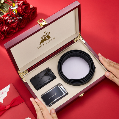 【男士礼物】稻草人皮带男真皮双扣头腰带2025本命年头层牛皮裤带