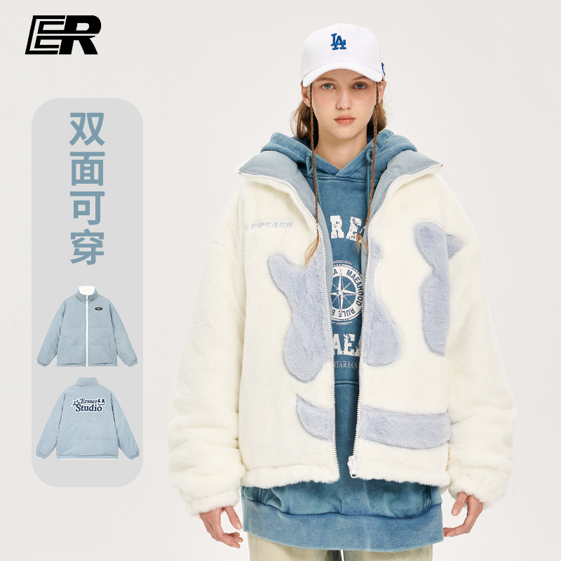 ER常规厚冬季宽松两面穿棉服