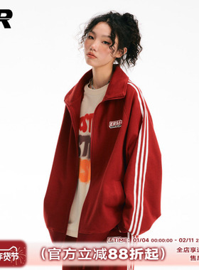 【周深左航同款】ER撞色条纹开衫卫衣2026秋冬男女同款运动服外套