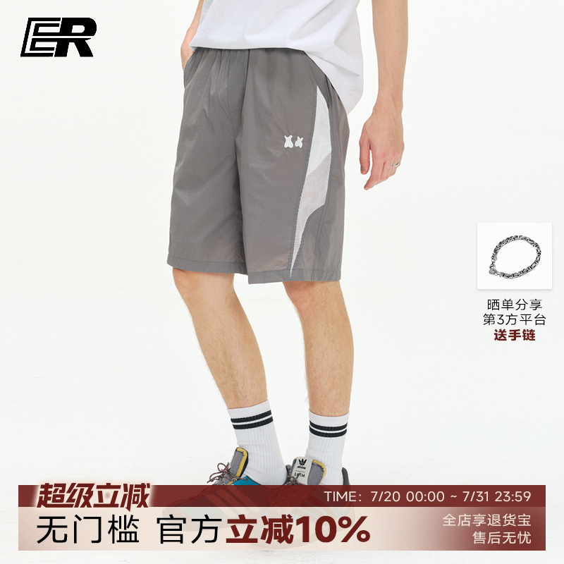 ER星星眼美式复古2025夏季新款户外篮球运动情侣休闲百搭五分裤