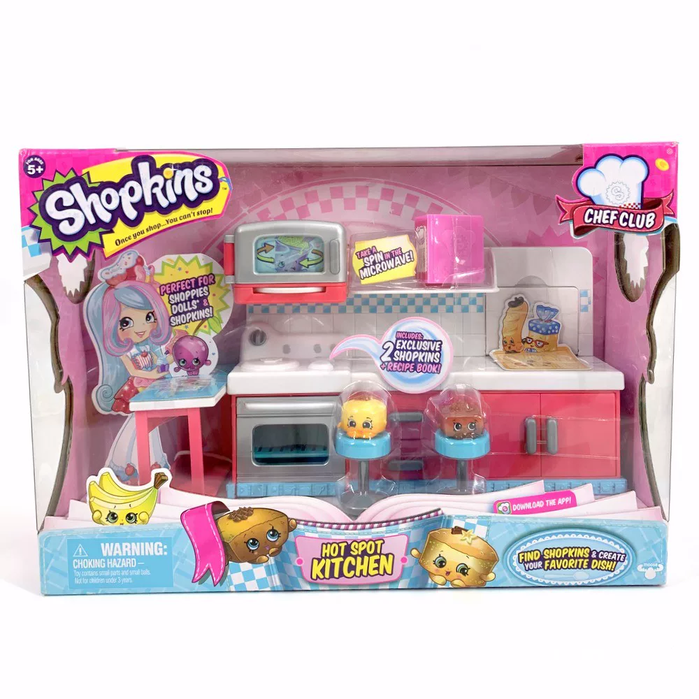 ชุดของเล่น Shopkins ซูเปอร์มาร์เก็ตและครัว — ชุดหลายชิ้น มีตัวเลือกกล่องพกพา