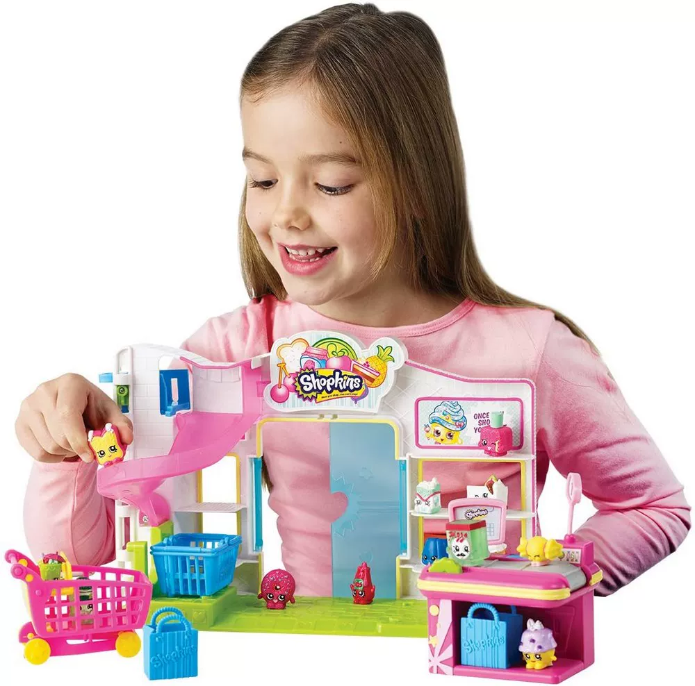 ชุดของเล่น Shopkins ซูเปอร์มาร์เก็ตและครัว — ชุดหลายชิ้น มีตัวเลือกกล่องพกพา