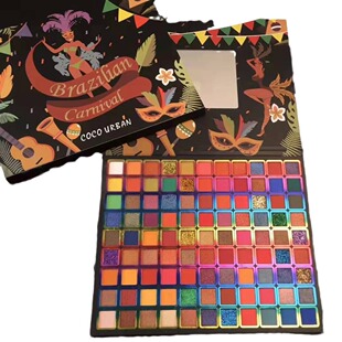 新款99色眼影盘ins超火平价彩妆大地色闪粉亮片防水 eyeshadow