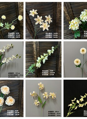香槟色系仿真花仿真绿植系列户外草坪婚礼装饰酒店人造花绿植假花