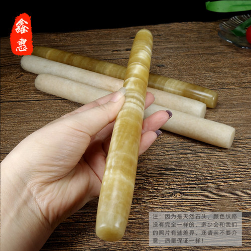 擀面杖家用饺子皮神器玉石