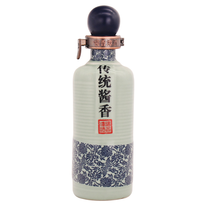 潭酒 2013年份出厂酱香潭45度光瓶品鉴小酒版 收藏摆柜老酒 100ml