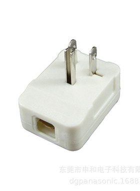 LKEW隆光工业插头LK7001-1美标防松防脱落H型插头15A125V乳白色