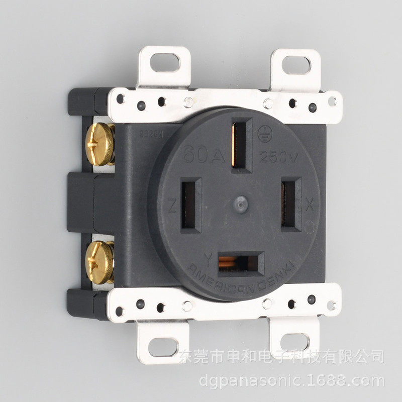 AMERICAN DENKI美国电机暗装工业插座9620N/R562接地形3P60A 议价,标准件/零部件/工业耗材,自动化流水线,淘宝优惠券,粉丝福利购,淘宝优惠卷