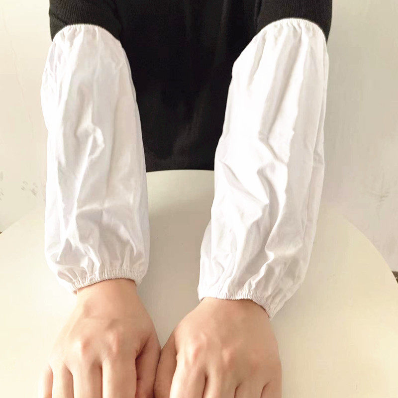 白色纯棉袖套中长款加宽套袖劳保护士医院纯白护袖厨房防脏白袖套,家庭/个人清洁工具,袖套,淘宝优惠券,粉丝福利购,淘宝优惠卷