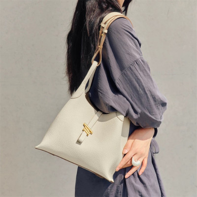 简约百搭小众水桶包菜篮子托特包