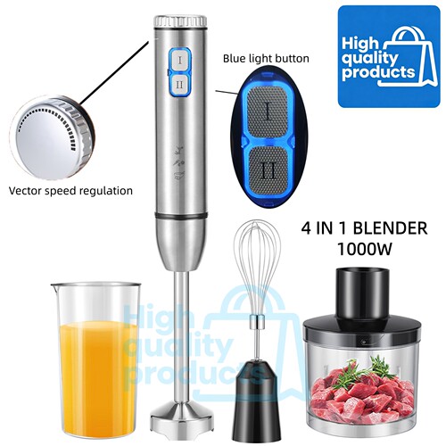 4 in 1 Multi-Speed hand blender Food processor Kitchen Mixer