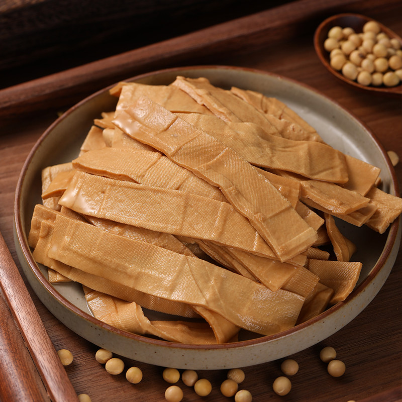豆黄金素牛筋126g*5袋豆干大豆制品豆腐干面筋凉拌腐竹麻辣烫火锅