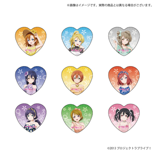 【正版拼团现货】lovelive 缪斯 花朵 联动心形吧唧