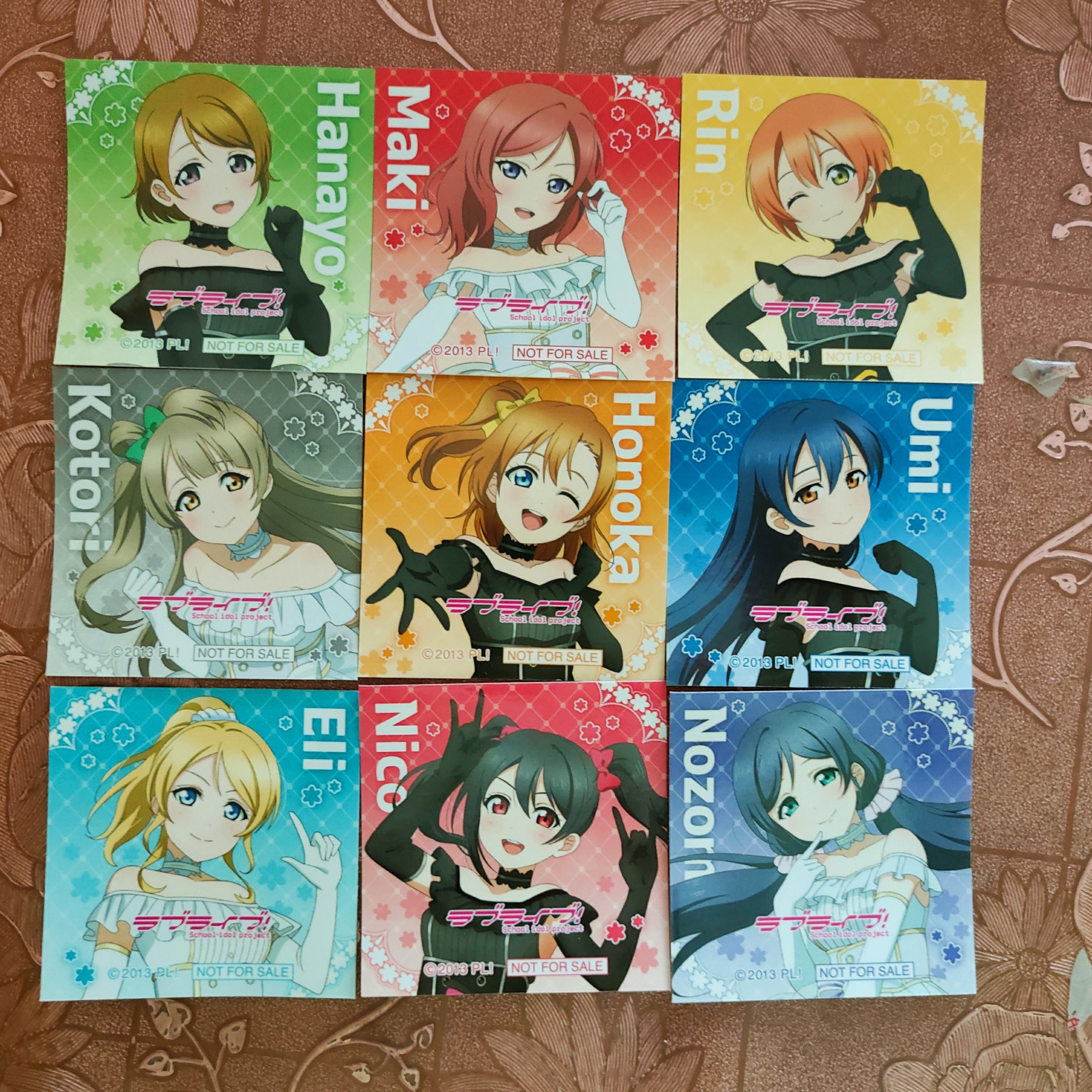 【 Genuine goods in stock 】 lovelive   Muse   South bird   Nicole   black and white both wings   Mini square   Stickers