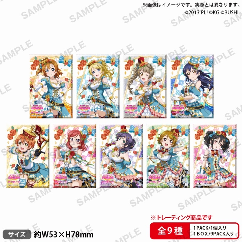 【正版拼团补款】lovelive μ's 不思議の国ver.觉醒方形徽章吧唧