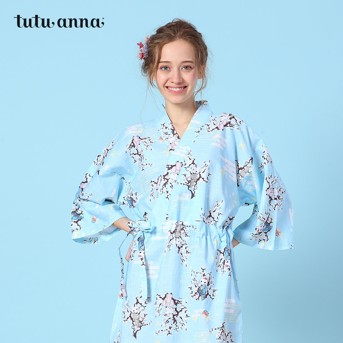 tutuanna2018´ºÏÄÐÂÆ·Ë¯È¹Å®ºÍ·çÉõƽ ºüÀêÓ¡»¨ ÃÞÖÊÁ¬ÒÂȹ¼Ò¾Ó·þ