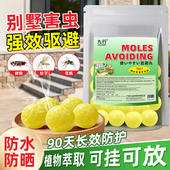 别墅驱避丸强力驱壁虎丸驱虫防蚊樟脑球别墅卧室虫鼠室内外趋避丸