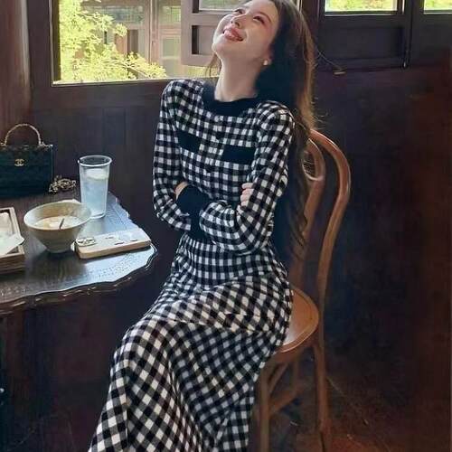206秋季30140款巨好看御姐配2大衣的内格搭打底子新针织气质长款