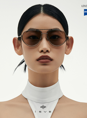 显脸小飞行员墨镜钛架百搭复古