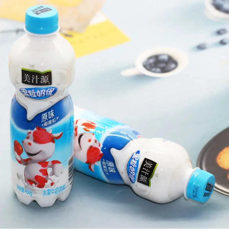 果粒奶优450g*15瓶整箱原味草莓蜜桃菠萝味少儿牛奶