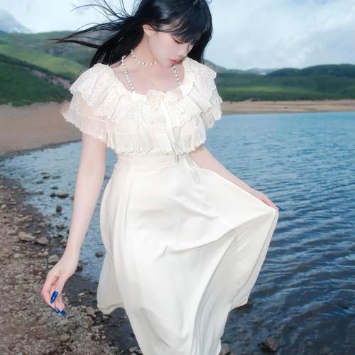 MuggleStudio原创蕾丝斗篷长裙