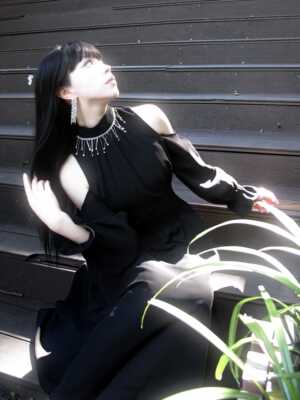 MuggleStudio原创水钻挂脖长裙