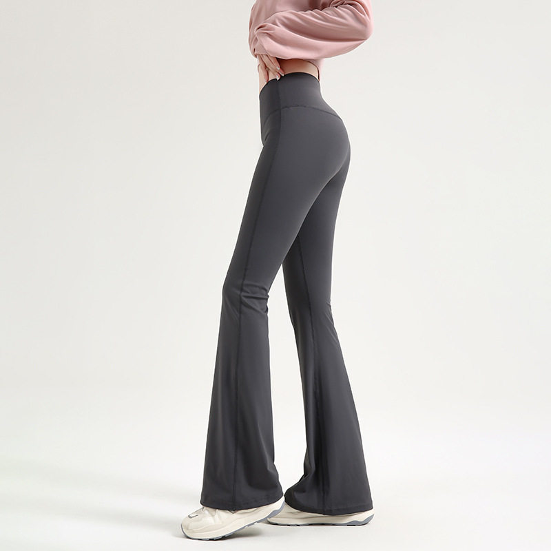 灰色鲨鱼裤女外穿薄款春夏喇叭运动瑜伽打底高腰收腹健身2025新款