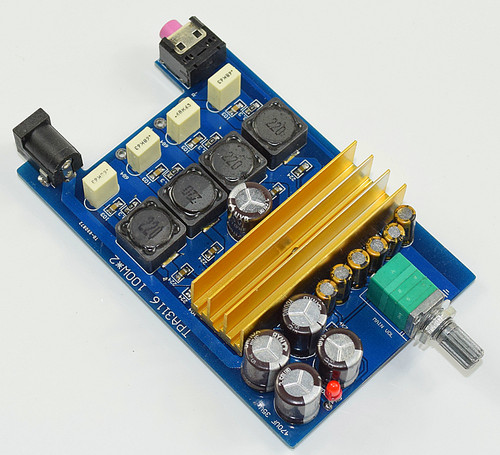 YJ-超特惠版大功率双芯片TPA3116 100W*2数字HIFI功放板 (2018款)