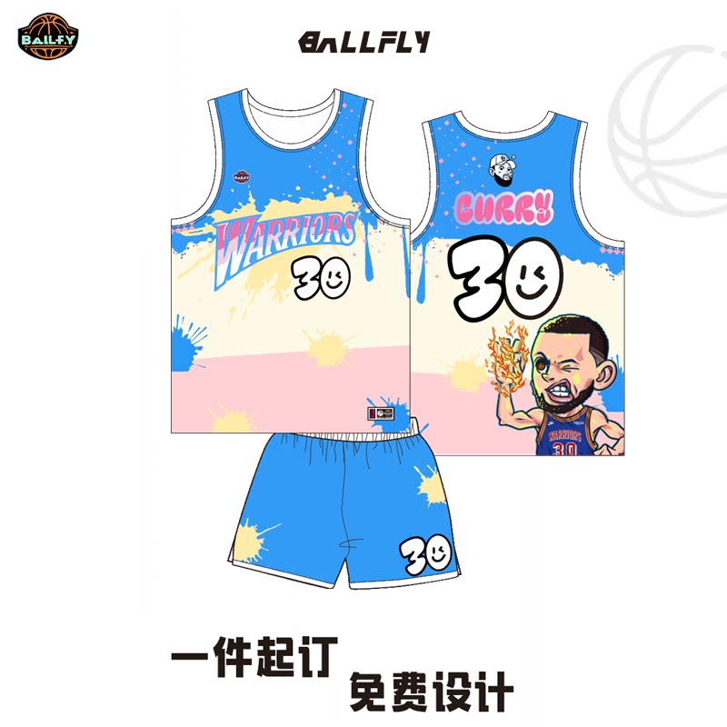 【创意定制】美式潮流篮球服套装图片