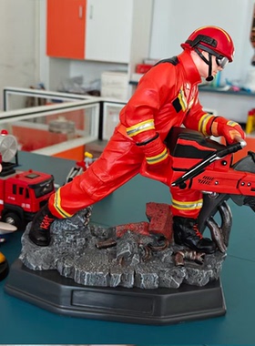 分秒必争雕塑摆件退出转岗纪念