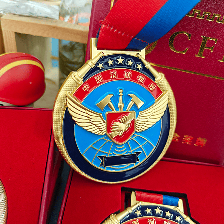 可定制消防救援奖牌逆行者