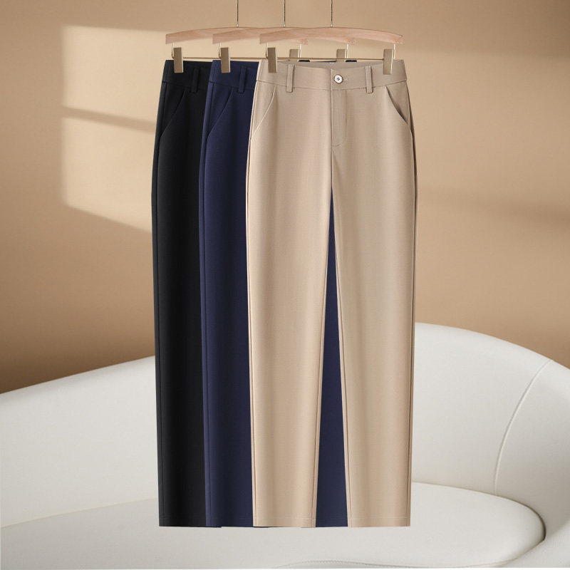 西装裤子女春秋季新款高腰显瘦烟管裤休闲哈伦裤时尚百搭小脚女裤