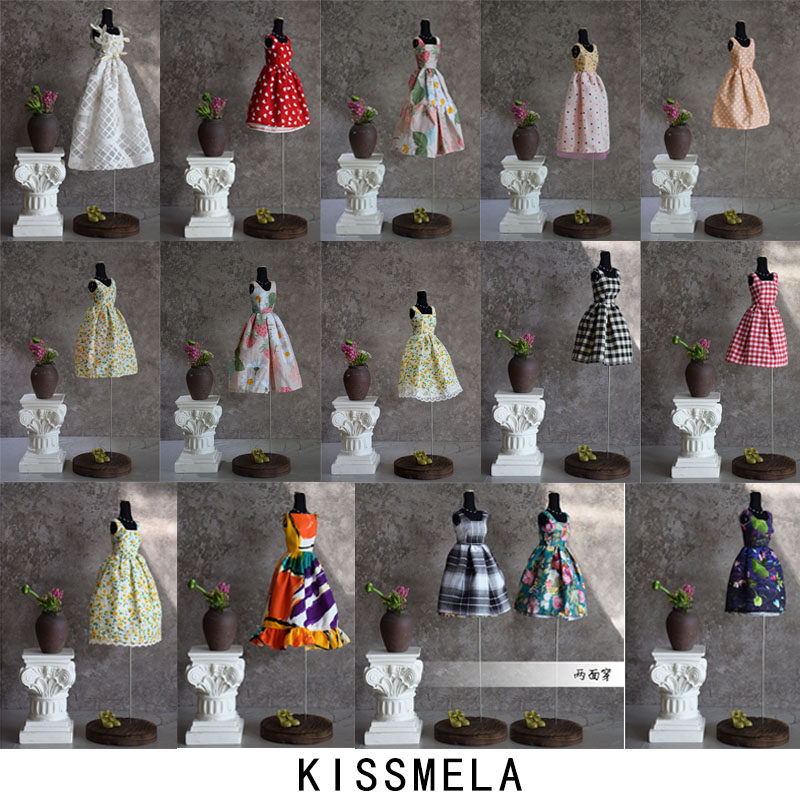 kissmela原创6分娃衣简约休闲裙子1/6换装娃娃衣服fr超模素体可穿