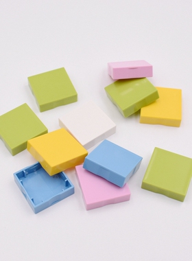 兼容乐高大颗粒得宝方块马赛克光面无孔 积木墙 白色平面板砖早教