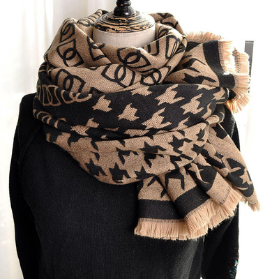 保暖围巾仿羊绒高级感披肩