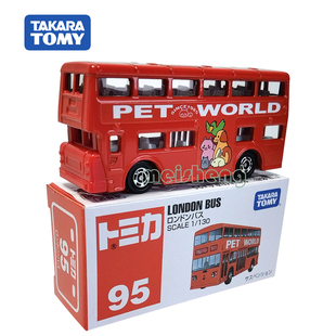 TOMY多美卡仿真合金小汽车模型儿童玩具95号伦敦BUS观光旅游巴士