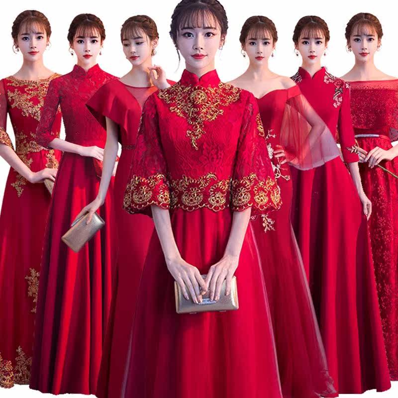 劲酒服新娘礼服结婚汉服婚纱古装中国风回门答谢宴订婚晚礼服裙在类目 女装/女士精品, 婚纱/旗袍/礼服, 礼服/晚装中 - 来自Buy2taobao.com提供专业的淘宝代购服务