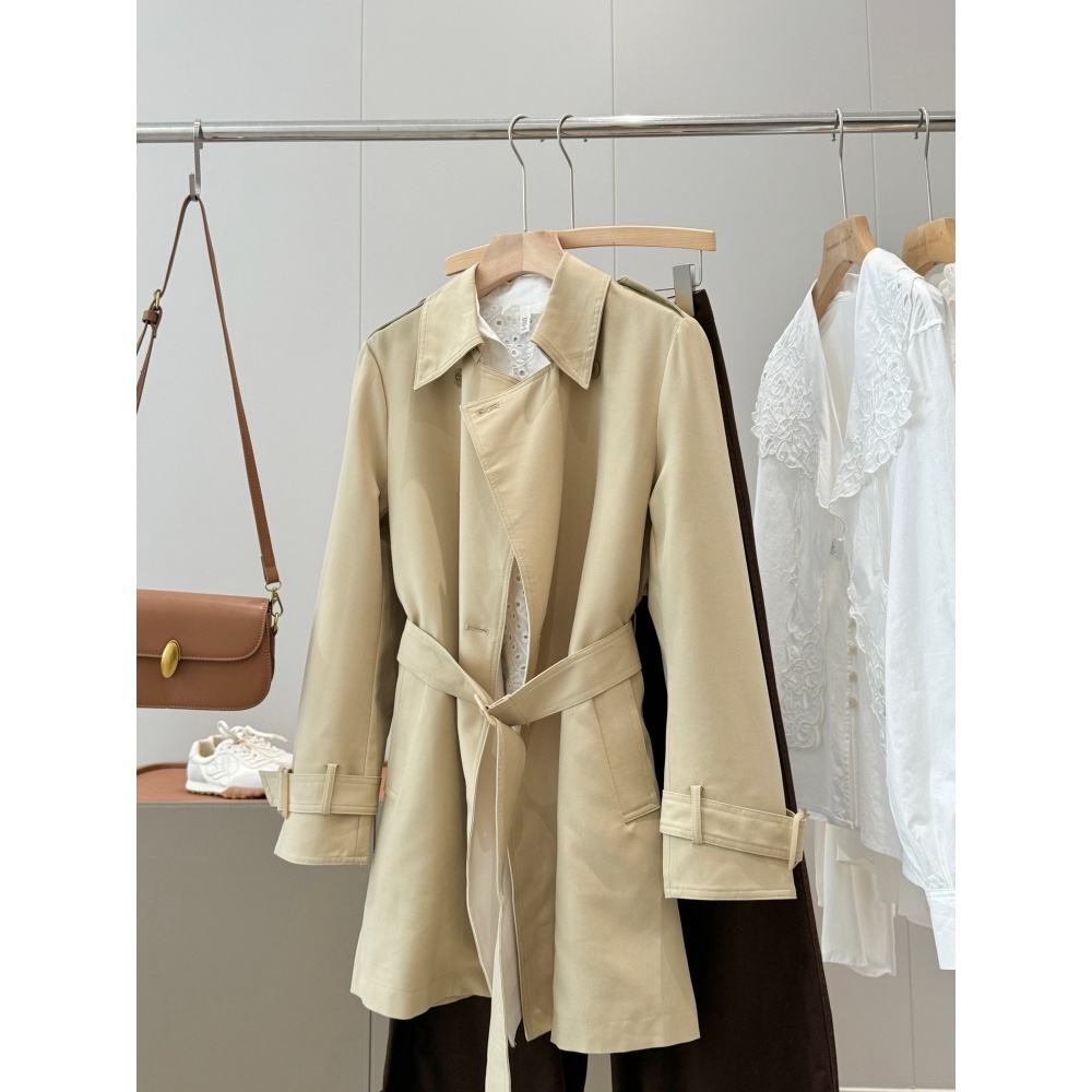 柜子799！商场单几十块捡漏！英伦风宽松休闲短外套短款风衣R822