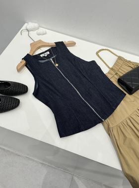 省三百多！捡漏！门店319的棉质牛仔背心Q468