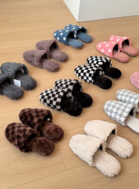 特价捡漏！淘到国外商场99+秋冬加绒地板拖T553