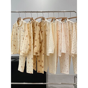 强推 同品质179 可爱风家居服套装 Y887 100棉双层纱