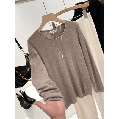 捡漏！47美利奴羊毛！淘到国外商场570+亮丝混纺羊毛针织衫S429