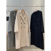 同品质650 桑蚕丝羊毛 阿拉善骆驼绒 双面呢大衣Y073